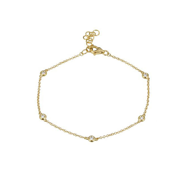 BEZEL SET DIAMOND BRACELET