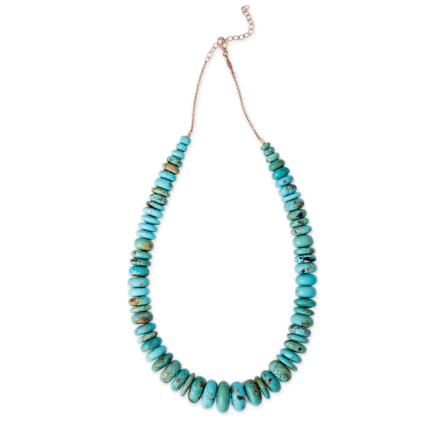 LARGE TURQUOISE BEADED STRAND