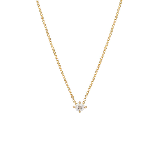 ALLURE ELONGATED HEXAGON DIAMOND NECKLACE