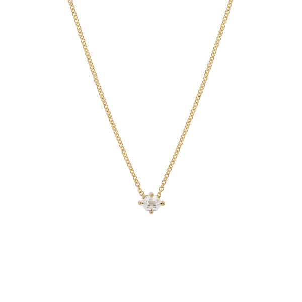 ALLURE ELONGATED HEXAGON DIAMOND NECKLACE