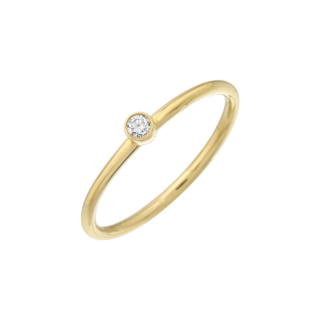 BEZEL SET DIAMOND RING