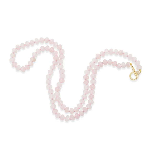 ROSE QUARTZ BEADED NECKLACE