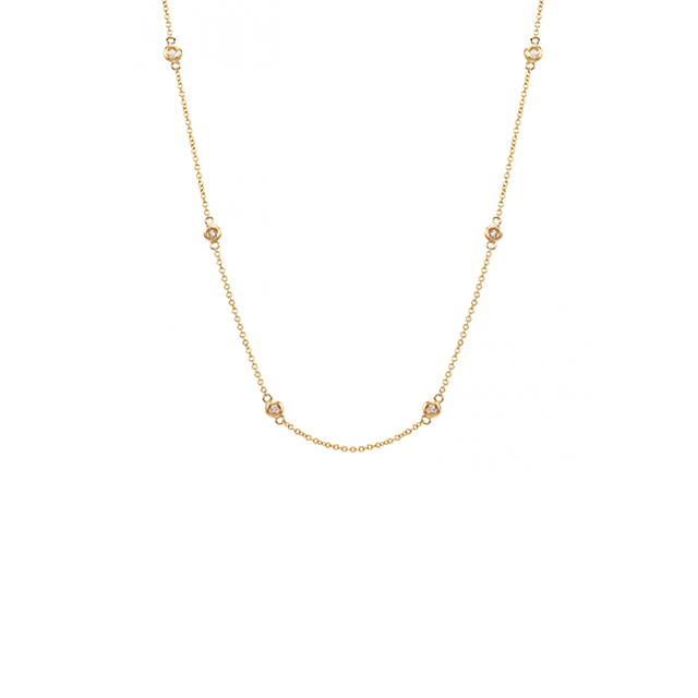 DIAMOND BEZEL SET NECKLACE