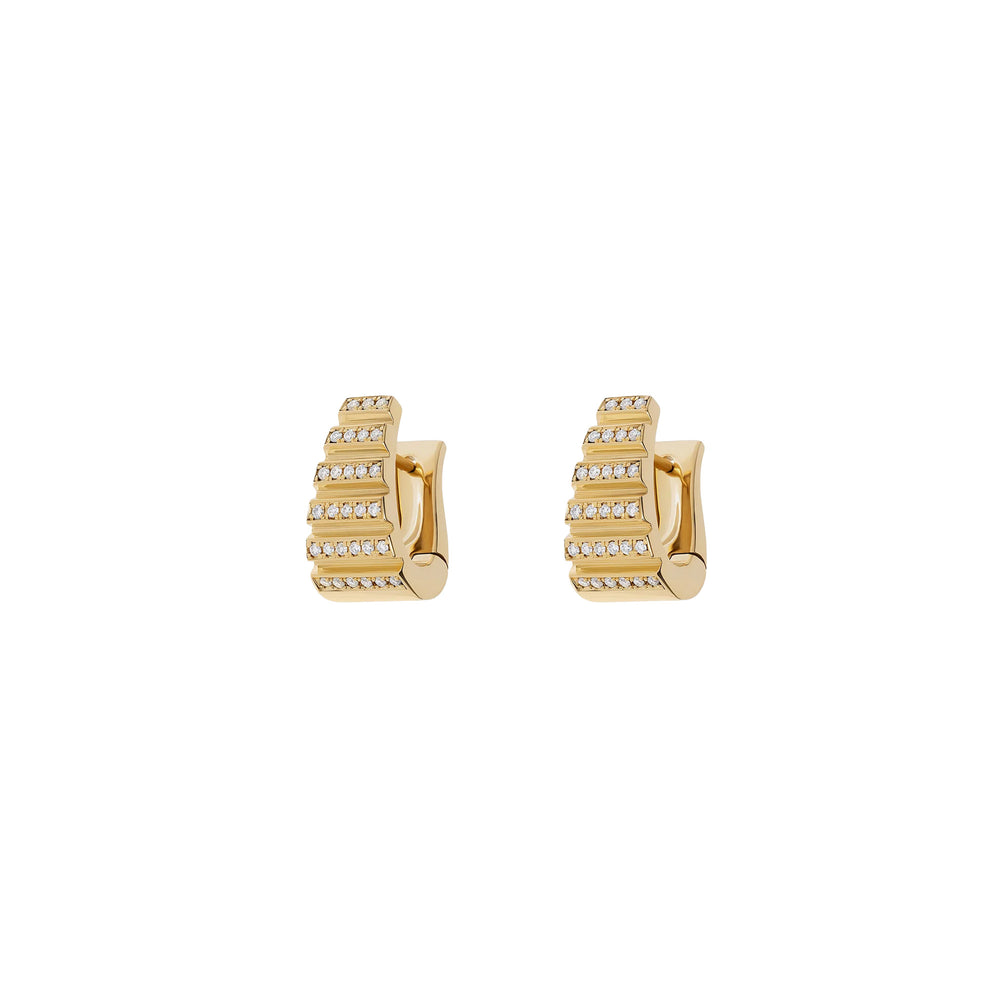 ESCALIER SMALL PAVE HOOPS