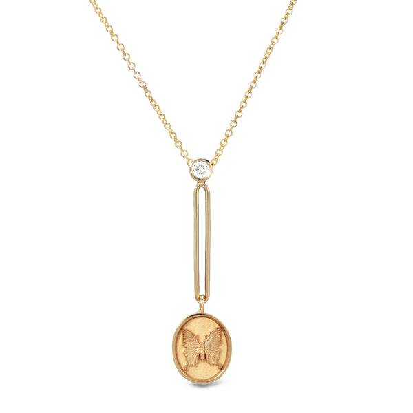 FANTASY SIGNET PENDANT NECKLACE