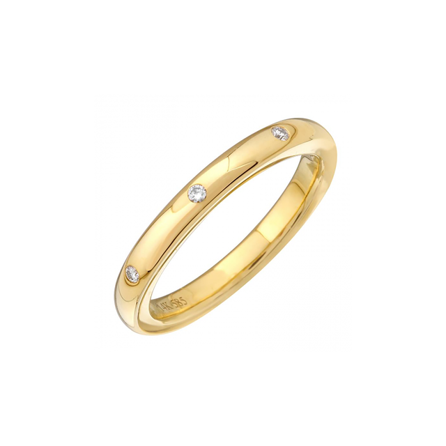 FLUSH SET DIAMOND RING