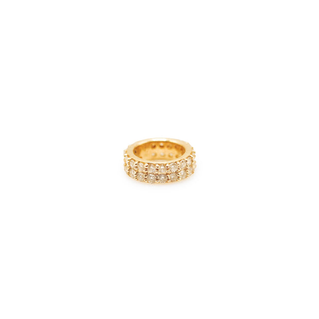 DOUBLE PAVE DIAMOND GEMMA RONDELLE