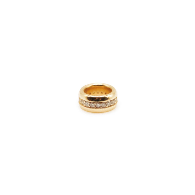 CHUBBY GOLD DIAMOND INLAY GEMMA RONDELLE
