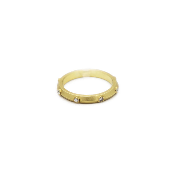 HEX DIAMOND STACKING RING
