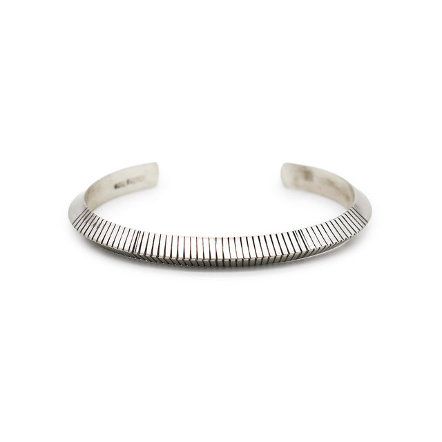 Thick Sterling Silver Knife Edge Cuff
