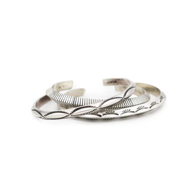 Thick Sterling Silver Knife Edge Cuff