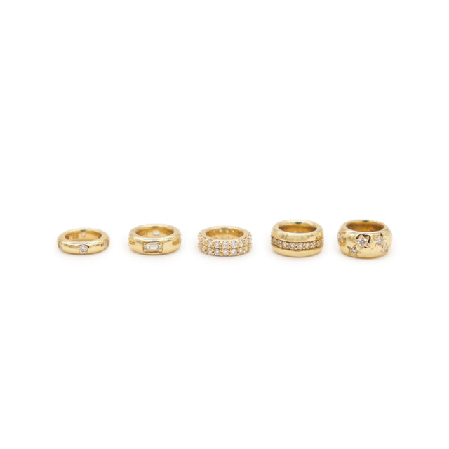 DOUBLE PAVE DIAMOND GEMMA RONDELLE
