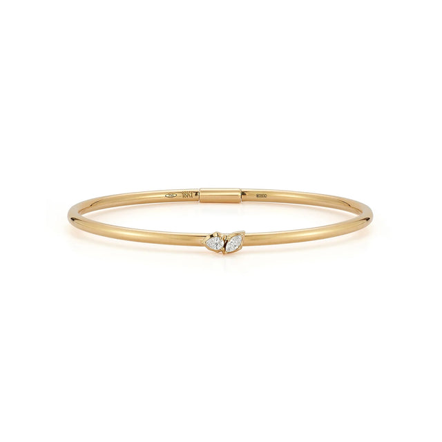 POSEY TWO STONE PLIÉ BANGLE