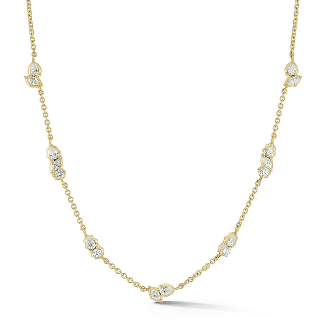 POSEY 7-CLUSTER STATION NECKLACE