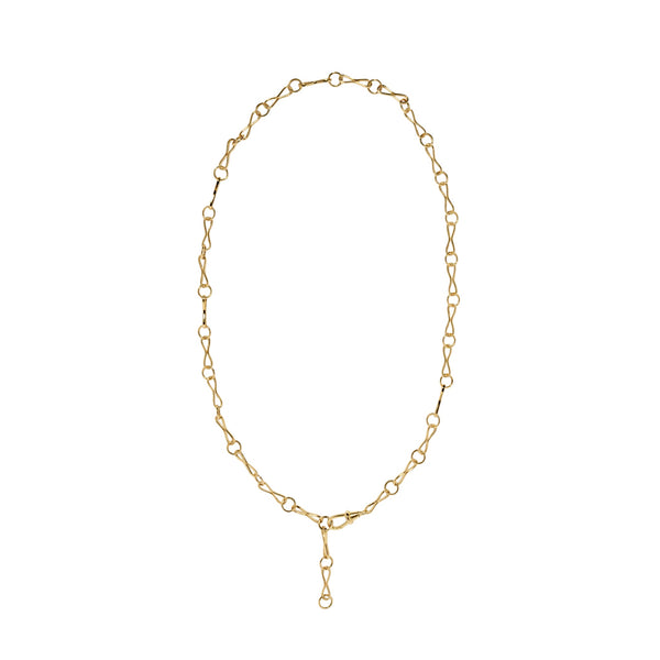 LARGE MOTIF CHAIN LARIAT 22"