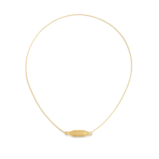 MICRO COCO DIAMONDS LOCKET NECKLACE