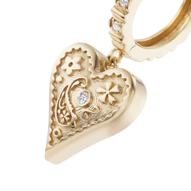 MINI SOUTHWESTERN HEART EARRINGS