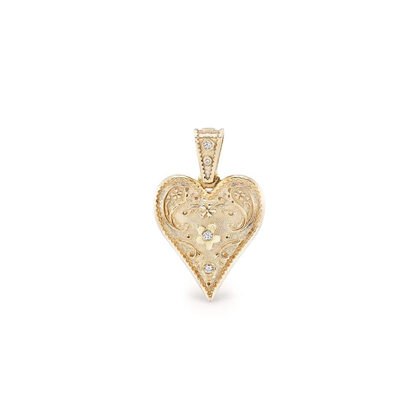 SMALL SOUTHWESTERN HEART CHARM