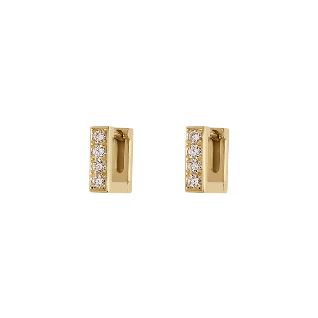MOSAIC DIAMOND HOOPS
