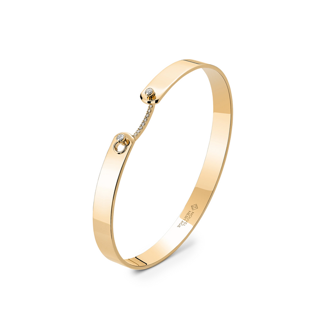 YELLOW GOLD BUSINESS MEETING GM MOOD BANGLE