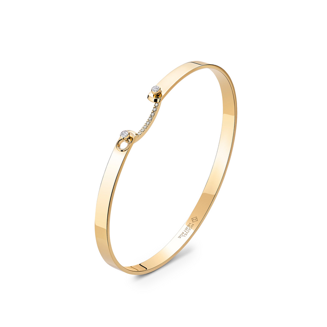 YELLOW GOLD BUSINESS MEETING MOOD BANGLE