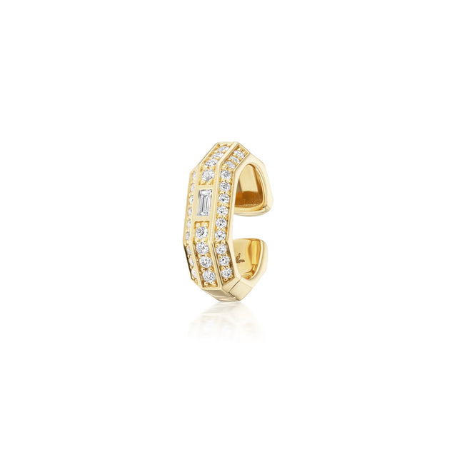 OTTO PAVE BAGUETTE EAR CUFF