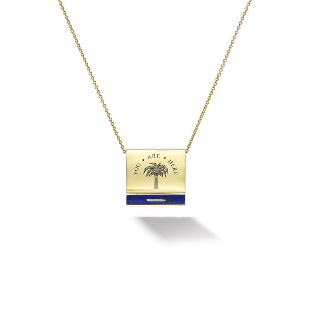 SIGNATURE MATCHBOOK PENDANT - LAPIS