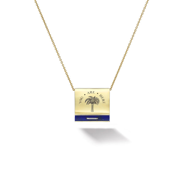 SIGNATURE MATCHBOOK PENDANT - LAPIS