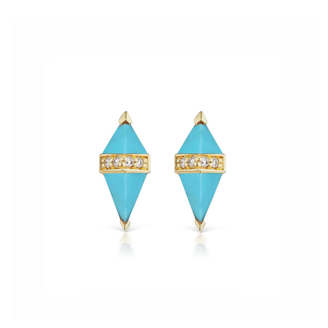 PIETRA STUDS- TURQUOISE