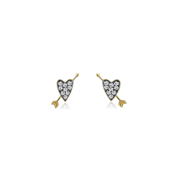 HEART MOTIF STUDS