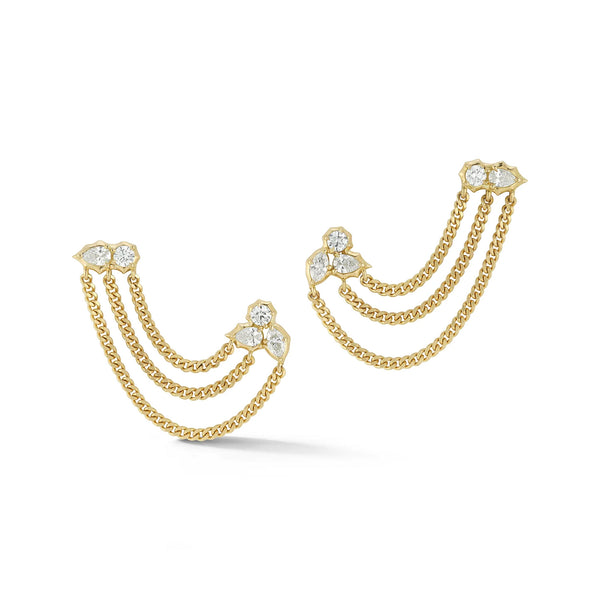 POSEY DUO CHAIN EARRINGS