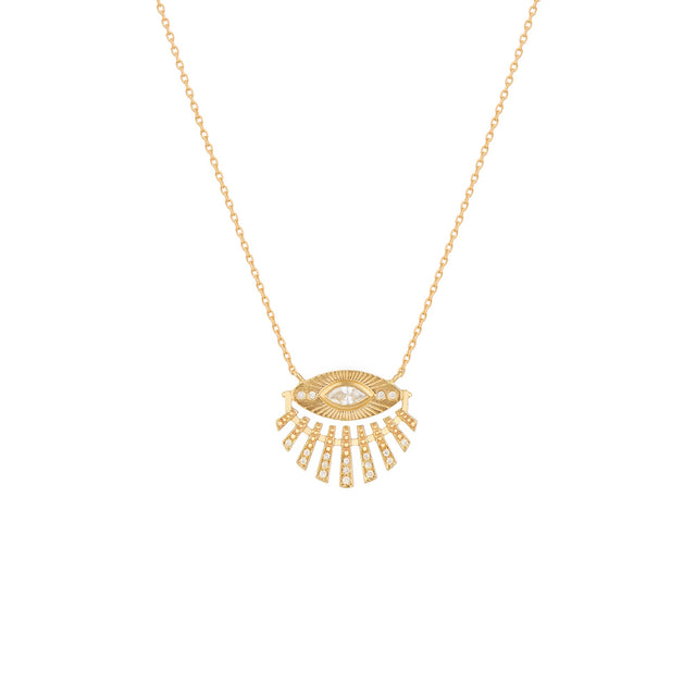 SUN EYE & DIAMONDS NECKLACE