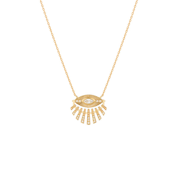 SUN EYE & DIAMONDS NECKLACE