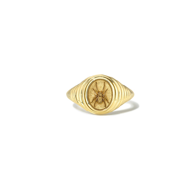 SPIDER TIERED FANTASY SIGNET RING