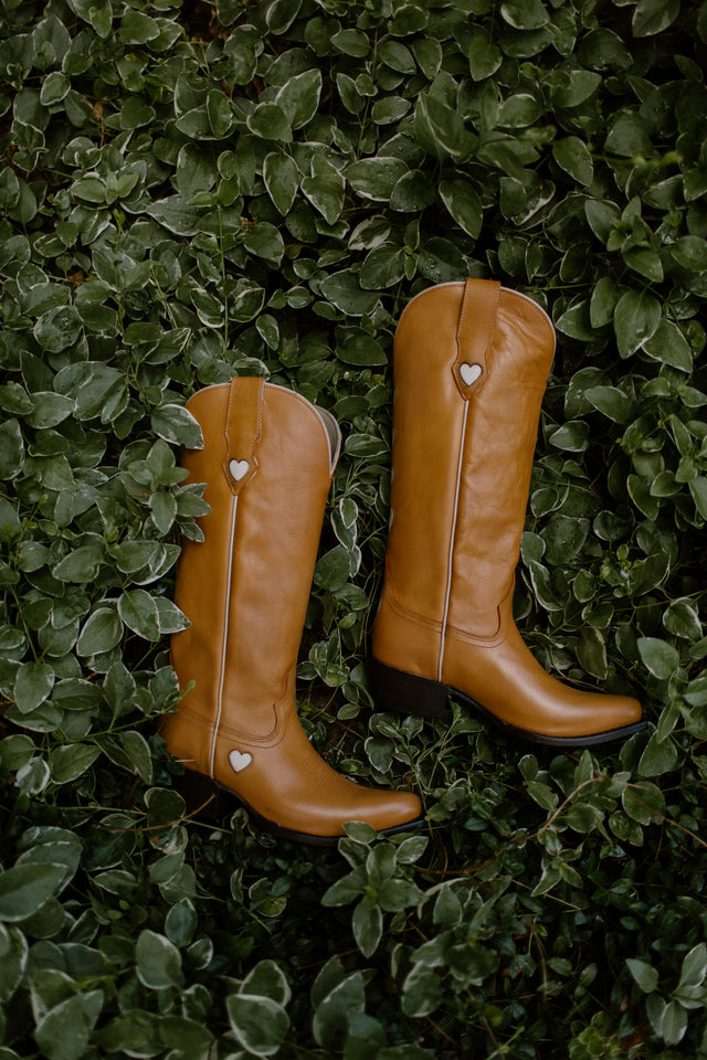 WILD AT HEART BOOTS IN MUSTARD