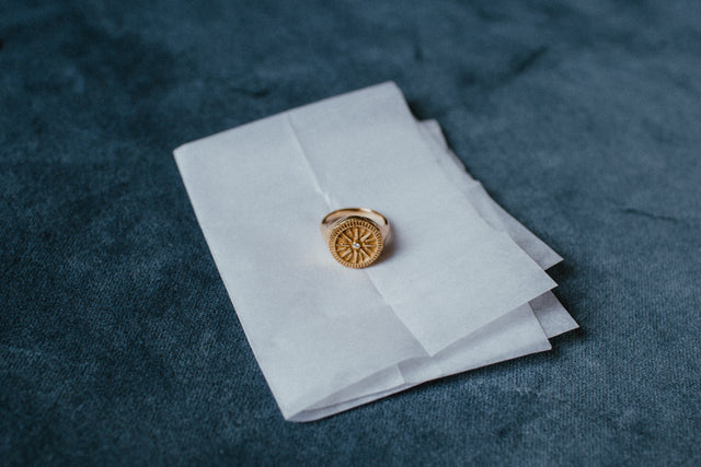 SUNBURST COIN RING