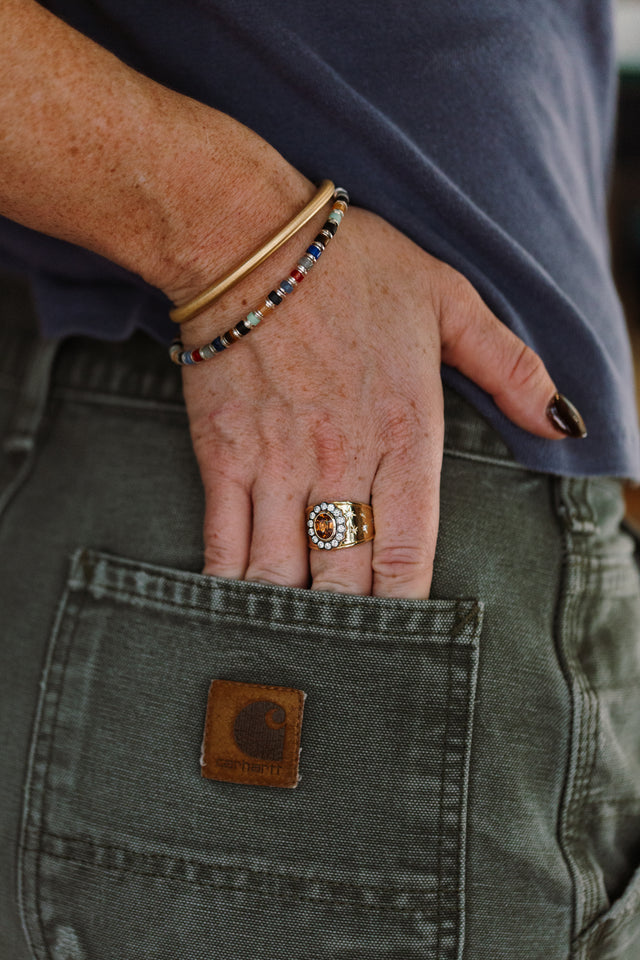 LEXIE CIGAR BAND CITRINE