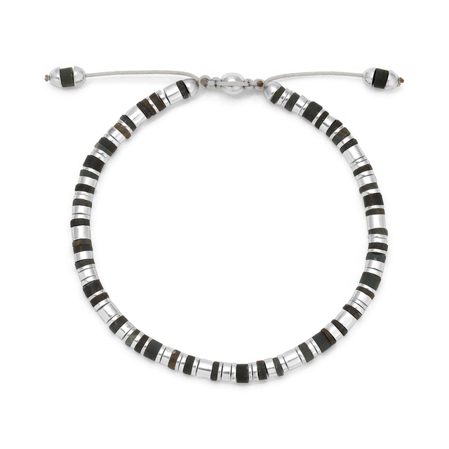 VEXA BRACELET | MATTE BLUE TIGER EYE STERLING SILVER