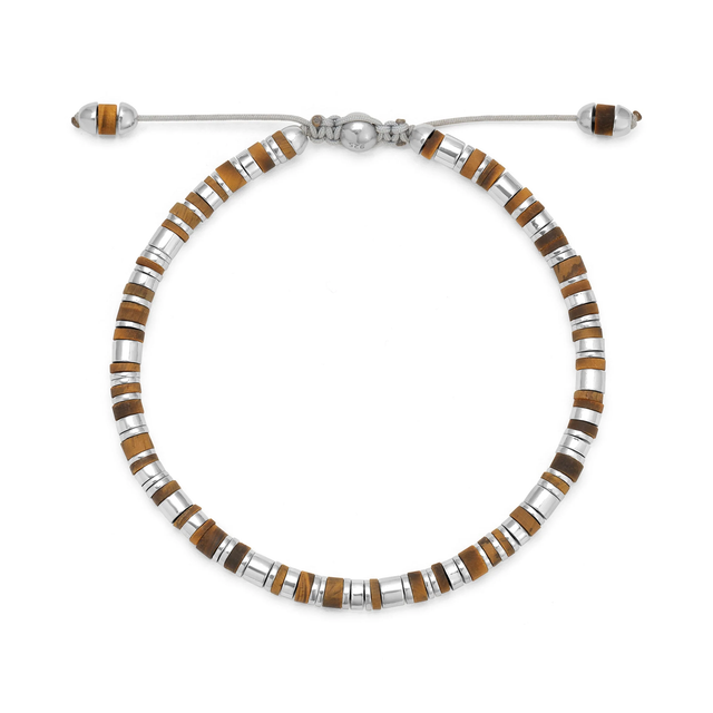 VEXA BRACELET | MATTE TIGER EYE | STERLING SILVER