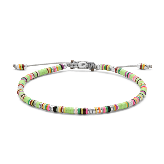 MINI MALLI BRACELET | LIGHT GREEN PATTERN | STERLING SILVER -S