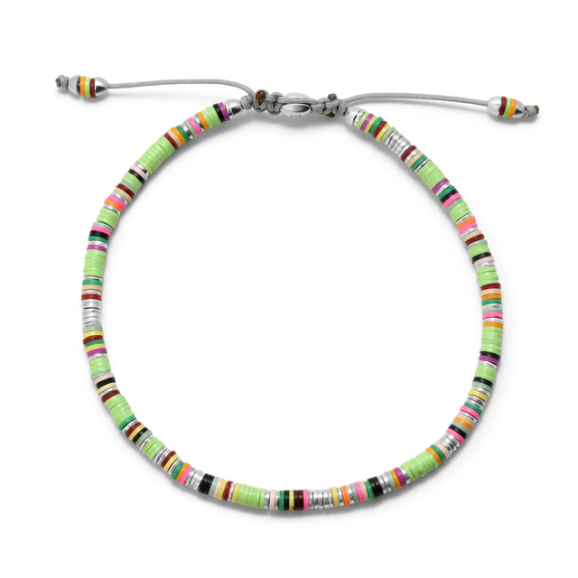 MINI MALLI BRACELET | LIGHT GREEN PATTERN | STERLING SILVER