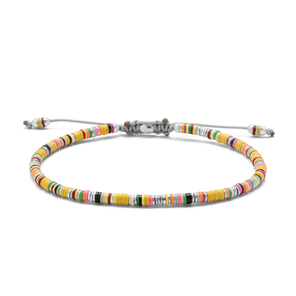 MINI MALLI AFRICAN DISC BRACELET IN MUSTARD MIX