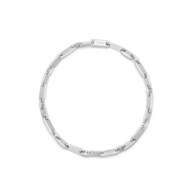 MONOLINKA 4MM MIX BRACELET IN SILVER