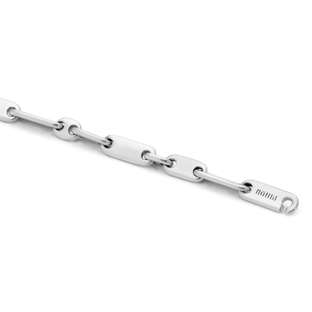 MONOLINKA 4MM MIX BRACELET IN SILVER