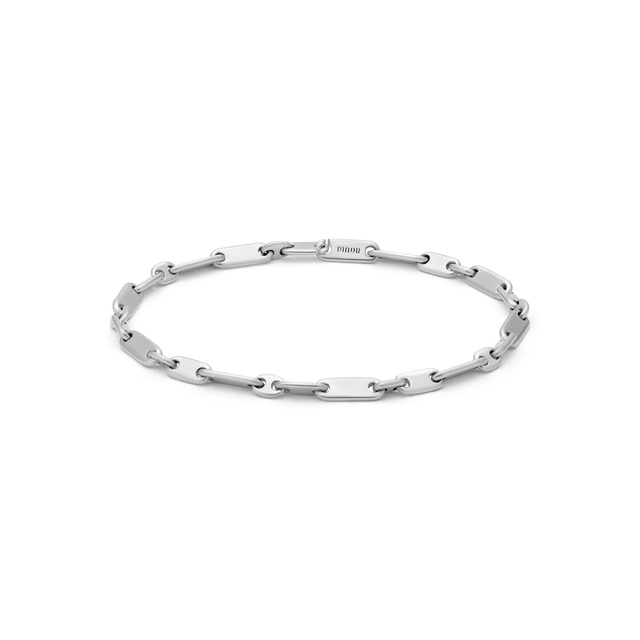 MONOLINKA 4MM MIX BRACELET IN SILVER