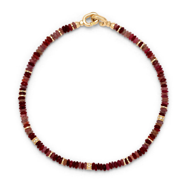 SHINE BRACELET PAVÉ WITH RUBIES