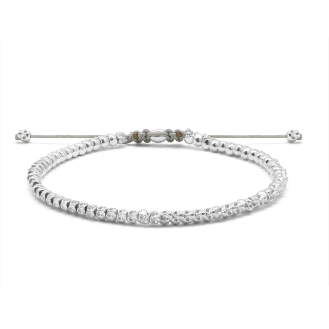 SKULL SMALL BRACELET IN STERLING SILVER - M