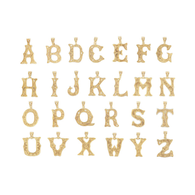 LARGE SOUTHWESTERN ALPHABET CHARM - G