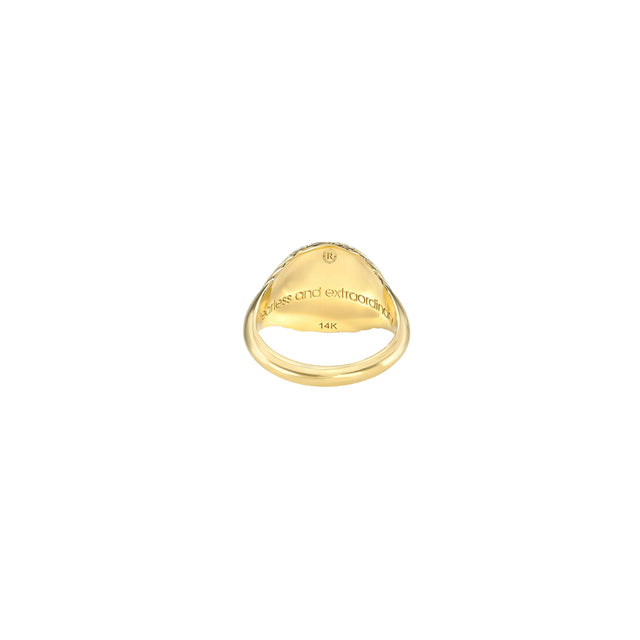 LION TIERED FANTASY SIGNET RING