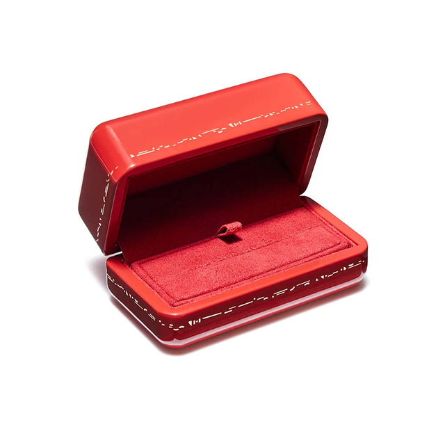 WE DO DOUBLE RING BOX IN ROYAL RED